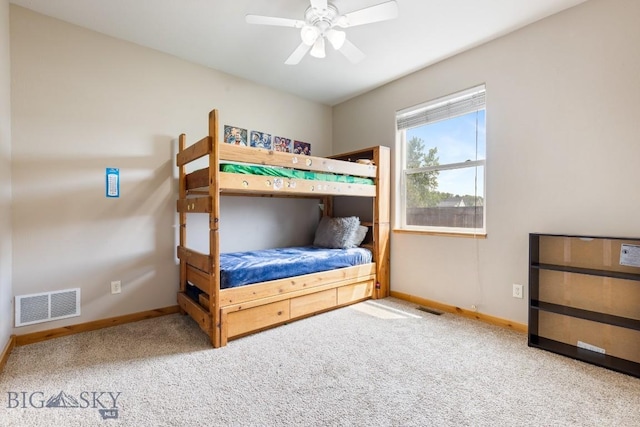 988 Meagher, Bozeman, MT 59718 - bedroom featuring carpet and ceiling fan