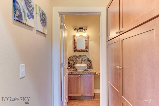 960 Strawberry, Helena, MT 59601 - hall featuring light wood-type flooring