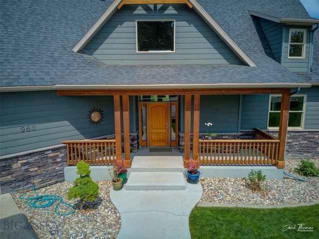 960 Strawberry, Helena, MT 59601 - view of front of property featuring a porch and a shingled roof