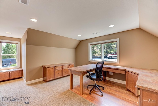 960 Strawberry, Helena, MT 59601 - home office with lofted ceiling and recessed lighting