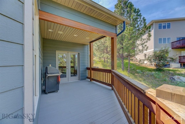 960 Strawberry, Helena, MT 59601 - deck with grilling area and french doors