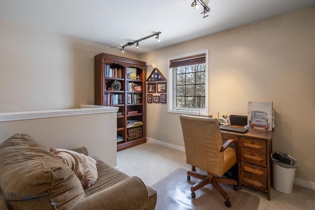 605 E Cameron Brg, Bozeman, MT 59718 - office area with rail lighting and light carpet