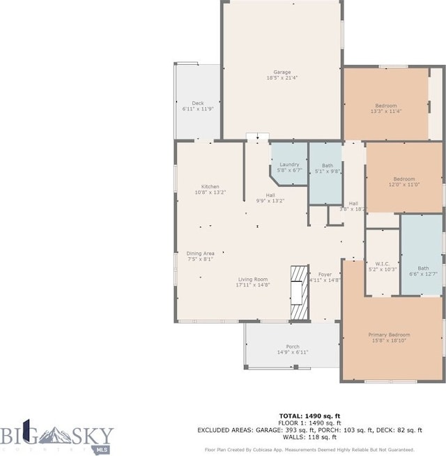 25 W Dooley Ln, Belgrade, MT 59714 - view of property floor plan