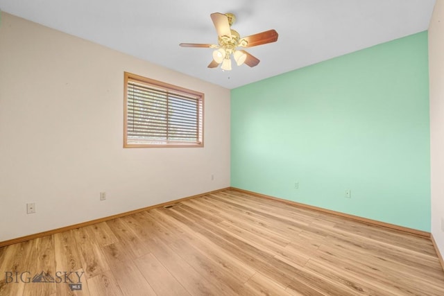 704 Mayfair Dr, Belgrade, MT 59714 - empty room with light wood-style floors and ceiling fan