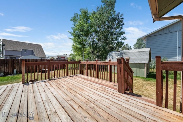 704 Mayfair Dr, Belgrade, MT 59714 - deck featuring a shed