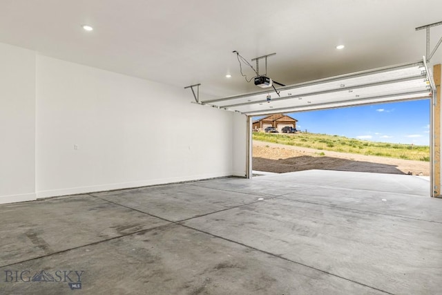 20 Hollow Top Trl, Three Forks, MT 59752 - garage with a garage door opener and recessed lighting
