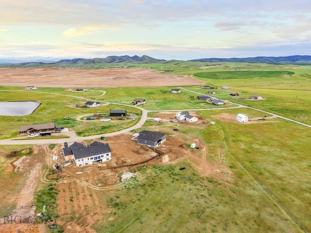 20 Hollow Top Trl, Three Forks, MT 59752 - aerial view of property and surrounding area featuring mountains and rural landscape