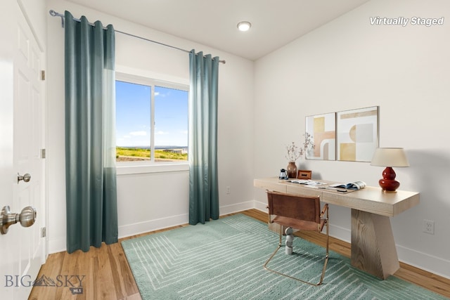 20 Hollow Top Trl, Three Forks, MT 59752 - home office with baseboards and wood finished floors