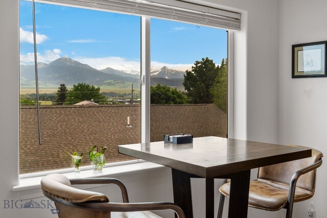 1203 Wineglass Ct Unit B, Livingston, MT 59047 - dining area featuring a mountain view