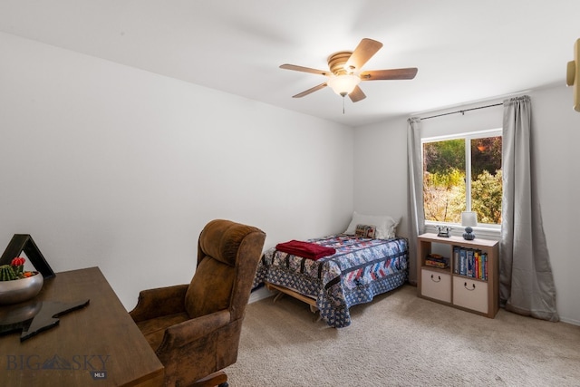 1203 Wineglass Ct Unit B, Livingston, MT 59047 - bedroom featuring carpet and a ceiling fan