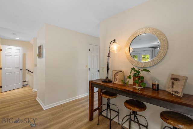 1203 Wineglass Ct Unit B, Livingston, MT 59047 - corridor with light wood-type flooring and baseboards