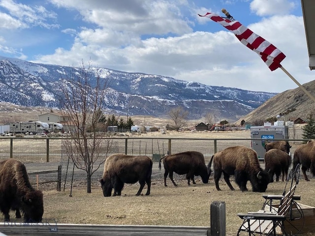 14 Peters Ln, Gardiner, MT 59030 - view of mountain backdrop with rural landscape and agricultural land