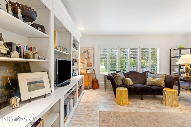 1037 Boylan Rd Unit 1, Bozeman, MT 59715 - living room featuring light wood-type flooring and recessed lighting