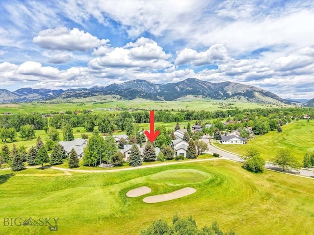 1037 Boylan Rd Unit 1, Bozeman, MT 59715 - view of mountain backdrop featuring a local golf course