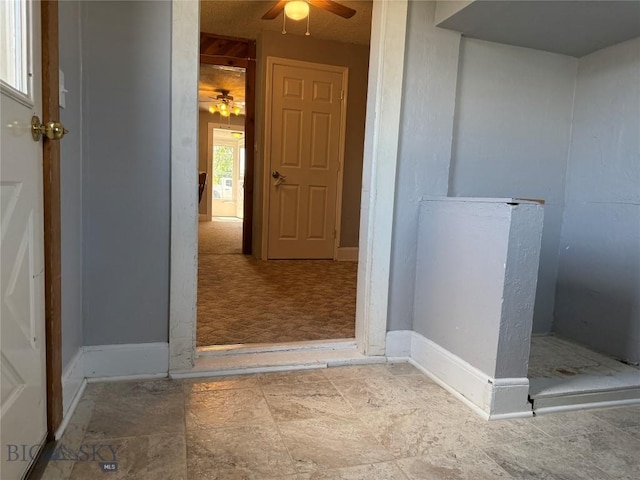 512 W 4th Ave, Big Timber, MT 59011 - bathroom with a ceiling fan and baseboards