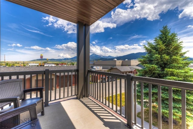 2221 Willow Unit 201-B, Livingston, MT 59047 - balcony with a mountain view