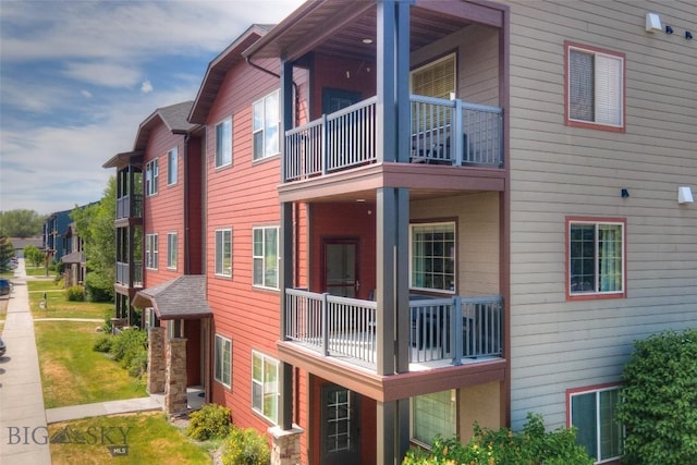 2221 Willow Unit 201-B, Livingston, MT 59047 - view of property exterior featuring a balcony
