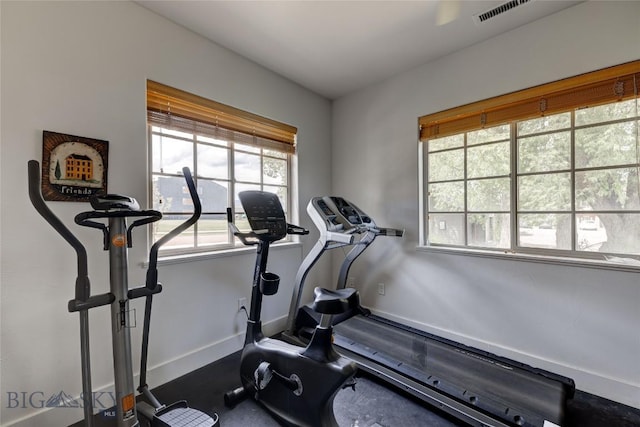 2221 Willow Unit 201-B, Livingston, MT 59047 - exercise room featuring baseboards
