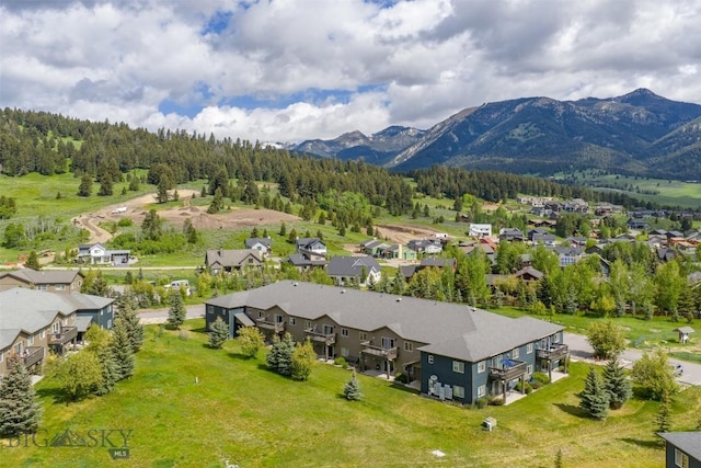 120 Firelight Dr Unit C10, Big Sky, MT 59716 - aerial perspective of suburban area featuring mountains