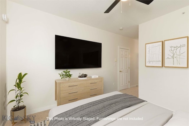 120 Firelight Dr Unit C10, Big Sky, MT 59716 - bedroom featuring light colored carpet and a ceiling fan