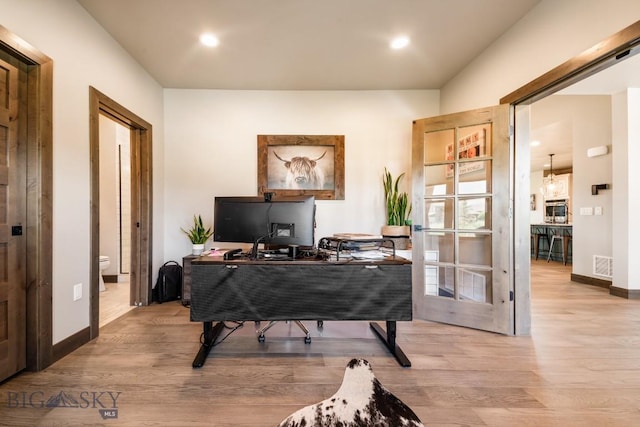 16 Tight Loop Dr, Bozeman, MT 59718 - office space with light wood finished floors and recessed lighting