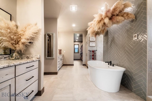 16 Tight Loop Dr, Bozeman, MT 59718 - full bath featuring vanity and a freestanding tub