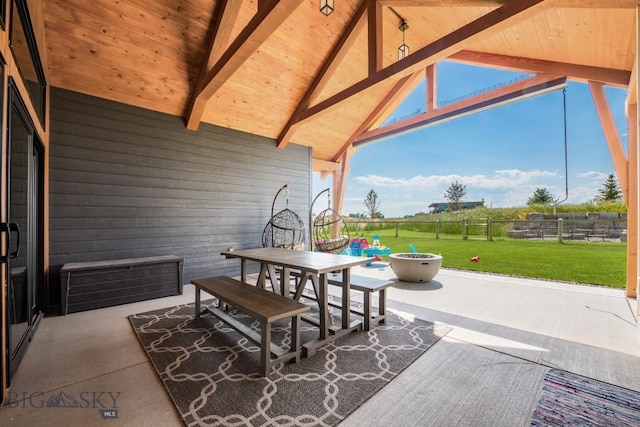 16 Tight Loop Dr, Bozeman, MT 59718 - view of patio / terrace featuring outdoor dining space