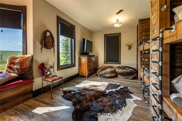 155 Peacemaker Ridge Rd, Belt, MT 59412 - living room featuring wood finished floors and baseboards