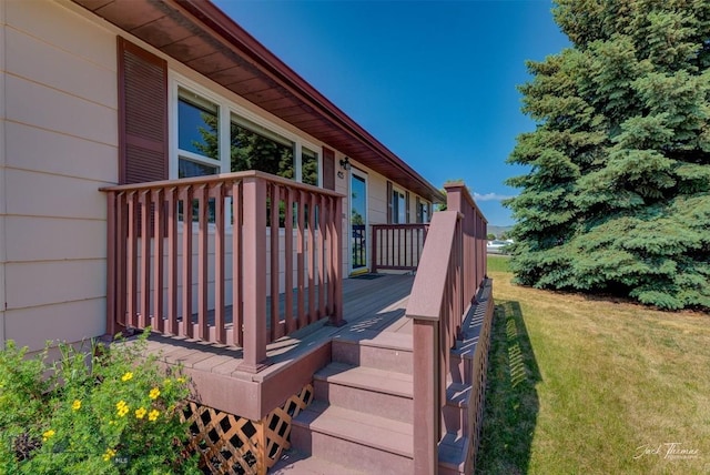 425 Russell, Helena, MT 59602 - wooden deck with a lawn