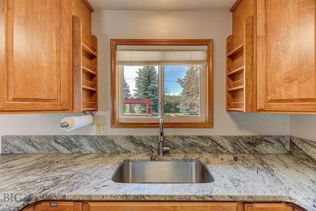 425 Russell, Helena, MT 59602 - kitchen with light stone countertops