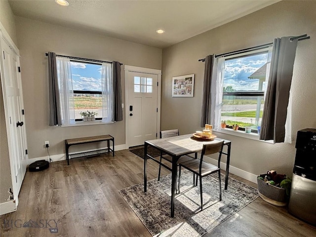 165 Johnson Ave, Dillon, MT 59725 - entryway featuring wood finished floors and recessed lighting