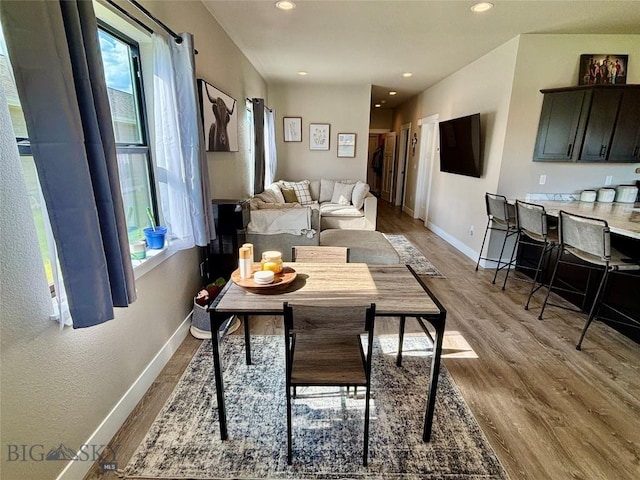 165 Johnson Ave, Dillon, MT 59725 - living area featuring wood finished floors and recessed lighting