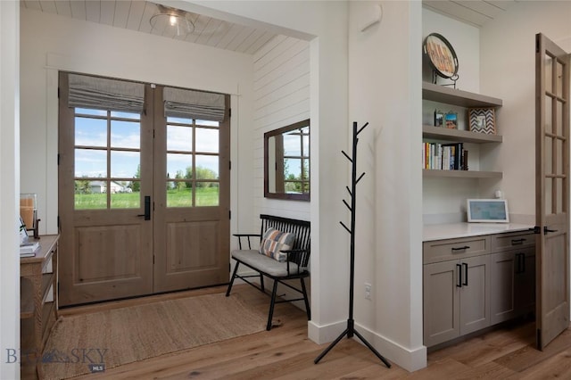 75 Vera Ct, Bozeman, MT 59718 - foyer with light wood-style floors and french doors