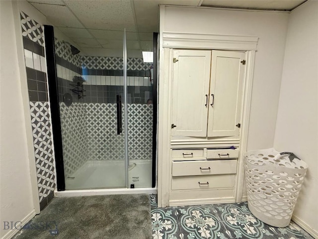 2030 Adams Ave, Butte, MT 59701 - bathroom with a stall shower and baseboards