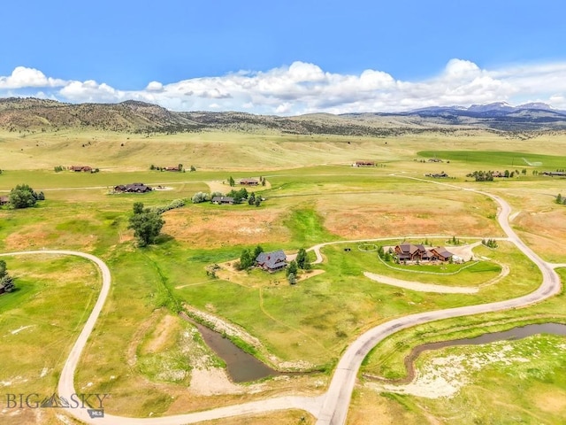 13 Blue Wing Rd, Ennis, MT 59729 - aerial view of sparsely populated area with a mountain backdrop