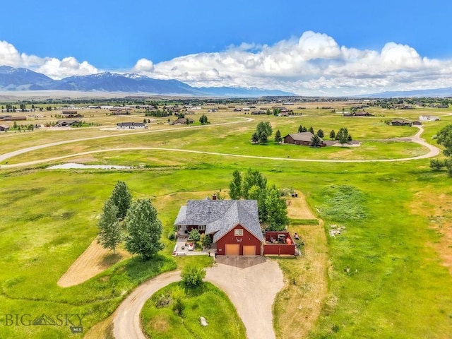 13 Blue Wing Rd, Ennis, MT 59729 - aerial view of property and surrounding area with a mountain backdrop