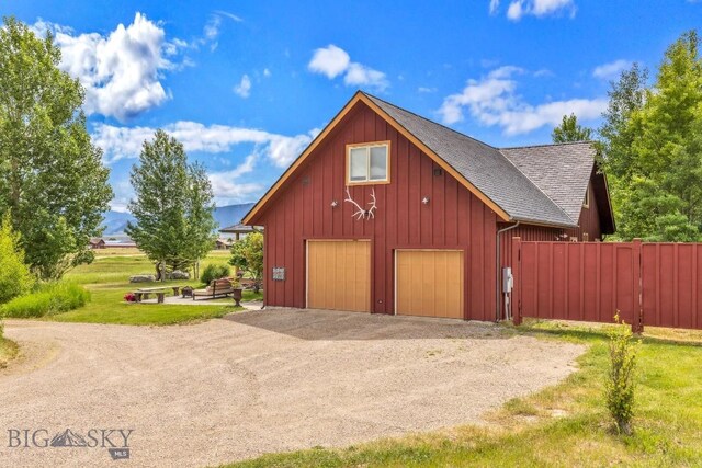 13 Blue Wing Rd, Ennis, MT 59729 - detached garage with driveway