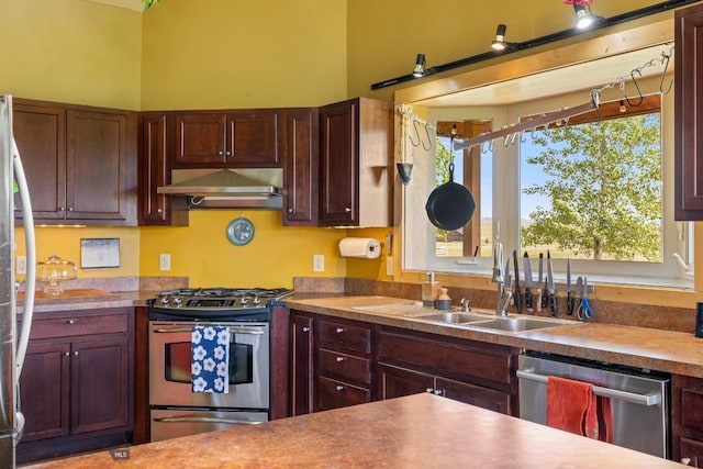 13 Blue Wing Rd, Ennis, MT 59729 - kitchen featuring stainless steel appliances and ventilation hood