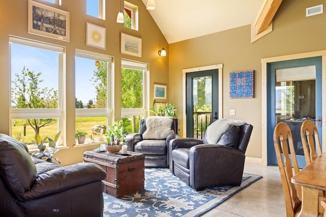 13 Blue Wing Rd, Ennis, MT 59729 - sunroom with lofted ceiling