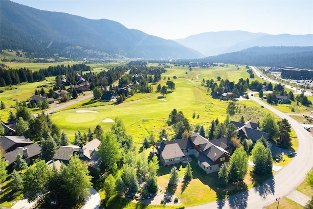 3140 Two Moons Rd, Big Sky, MT 59716 - drone / aerial view of a mountainous background and a golf course