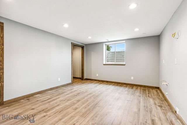 418 May Ln, Belgrade, MT 59714 - empty room featuring light wood-style flooring and recessed lighting