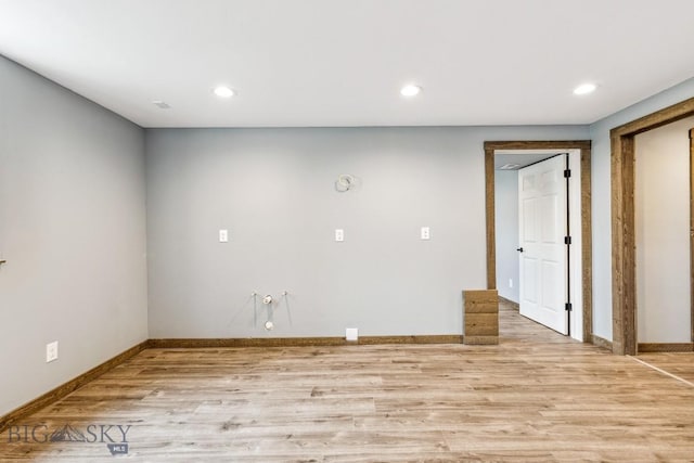 418 May Ln, Belgrade, MT 59714 - unfurnished room with light wood-style flooring and recessed lighting