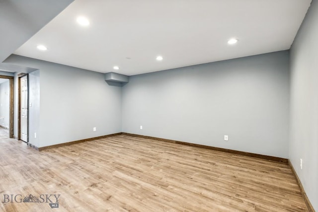 418 May Ln, Belgrade, MT 59714 - empty room with recessed lighting and light wood-type flooring