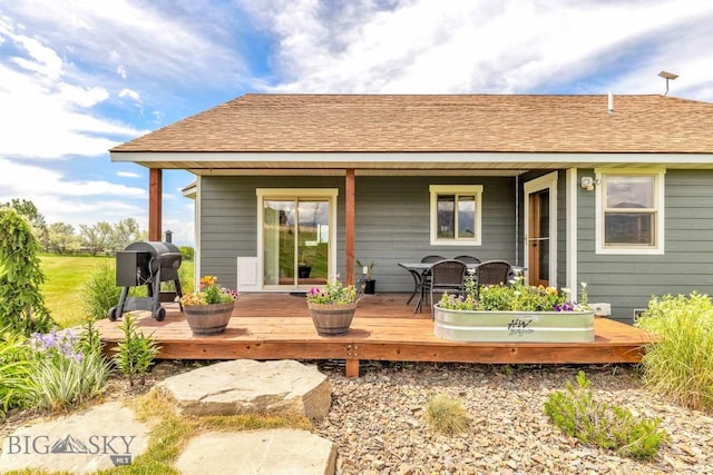 418 May Ln, Belgrade, MT 59714 - back of property featuring a deck