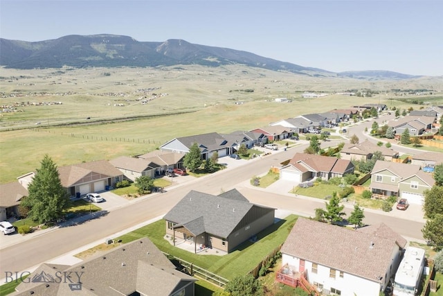 702 Pleiades, Livingston, MT 59047 - aerial perspective of suburban area featuring a mountainous background
