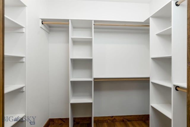702 Pleiades, Livingston, MT 59047 - spacious closet featuring dark wood finished floors
