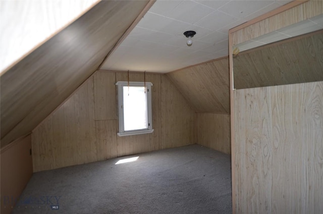 103 Flick, Sheridan, MT 59749 - bonus room featuring carpet, vaulted ceiling, and wooden walls