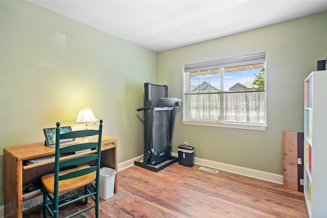 944 Forest Glen Dr, Bozeman, MT 59718 - office area with wood finished floors and baseboards