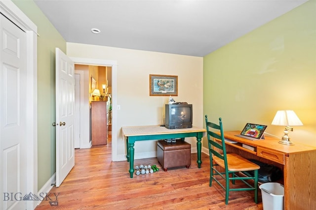 944 Forest Glen Dr, Bozeman, MT 59718 - office featuring light wood-style floors and baseboards