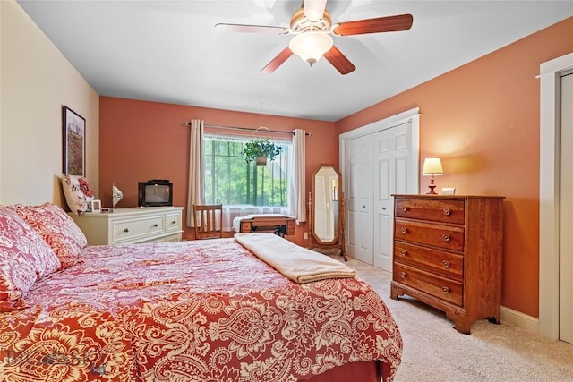 944 Forest Glen Dr, Bozeman, MT 59718 - bedroom featuring light colored carpet and a ceiling fan